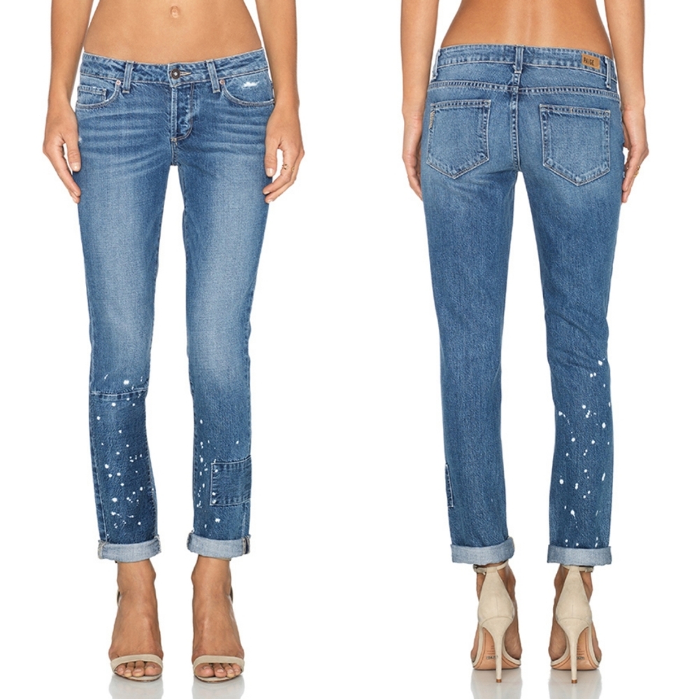 PAIGE | Jimmy Skinny Spotted Jeans in Kingsley 31